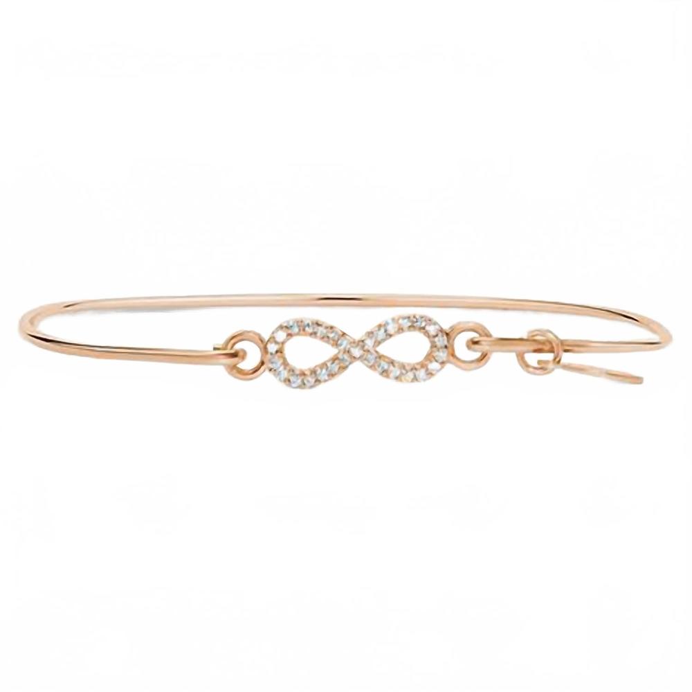 NEW STIA women's pavé icon bracelet infinity in rose gold